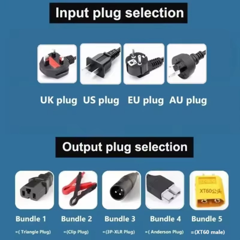 84V 20A Smart Charger - เครื่องชาร์จแบตเตอรี่ลิเธียมแบบปรับกระแสได้อัจฉริยะ 72V 2-8A 2-9.5A 2-15A 2-20A