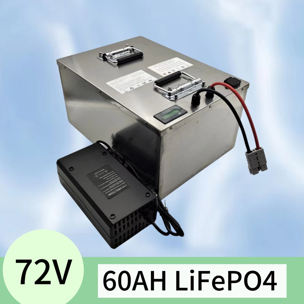 72V 40Ah Lifepo4 Battery Pack - แบตเตอรี่ลิเธียมไลฟ์โป4 72V 60Ah 60A แบบชาร์จได้ สำหรับยานยนต์ไฟฟ้า