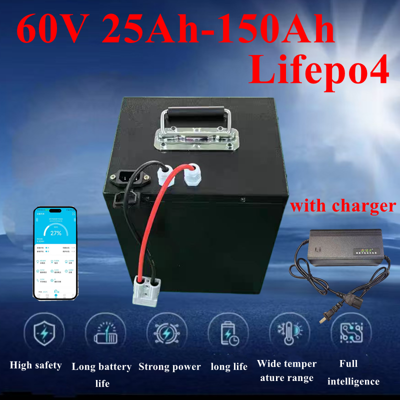 60V 50Ah Electric Scooter Battery - ชุดแบตเตอรี่ลิเธียม lifepo4 100Ah 60V 60Ah 80Ah