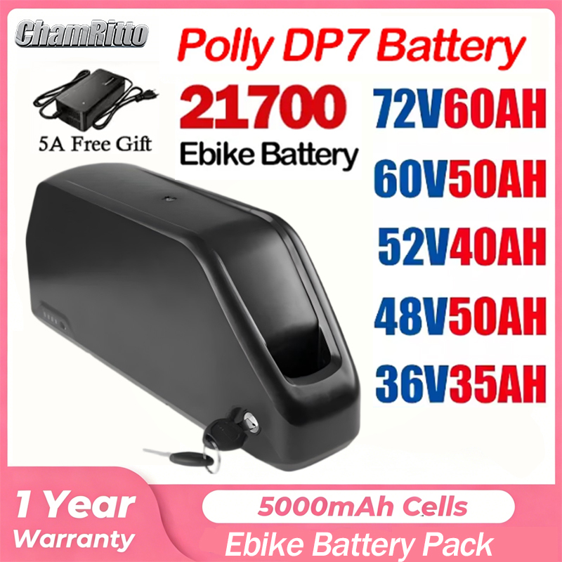 72V 40Ah Lifepo4 Battery Pack - แบตเตอรี่จักรยานไฟฟ้า Hailong Polly 48V 60V 36V