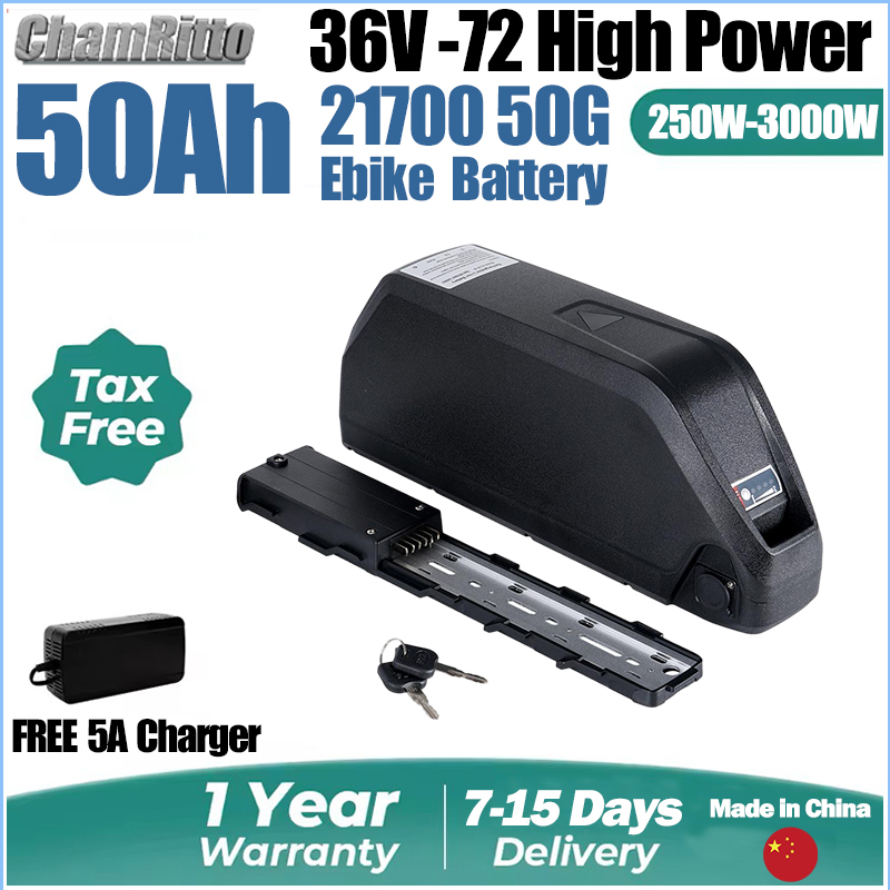 72V 50Ah 21700 Lithium Battery - แบตเตอรี่จักรยานไฟฟ้า 48V 30AH เซลล์ 21700 60V