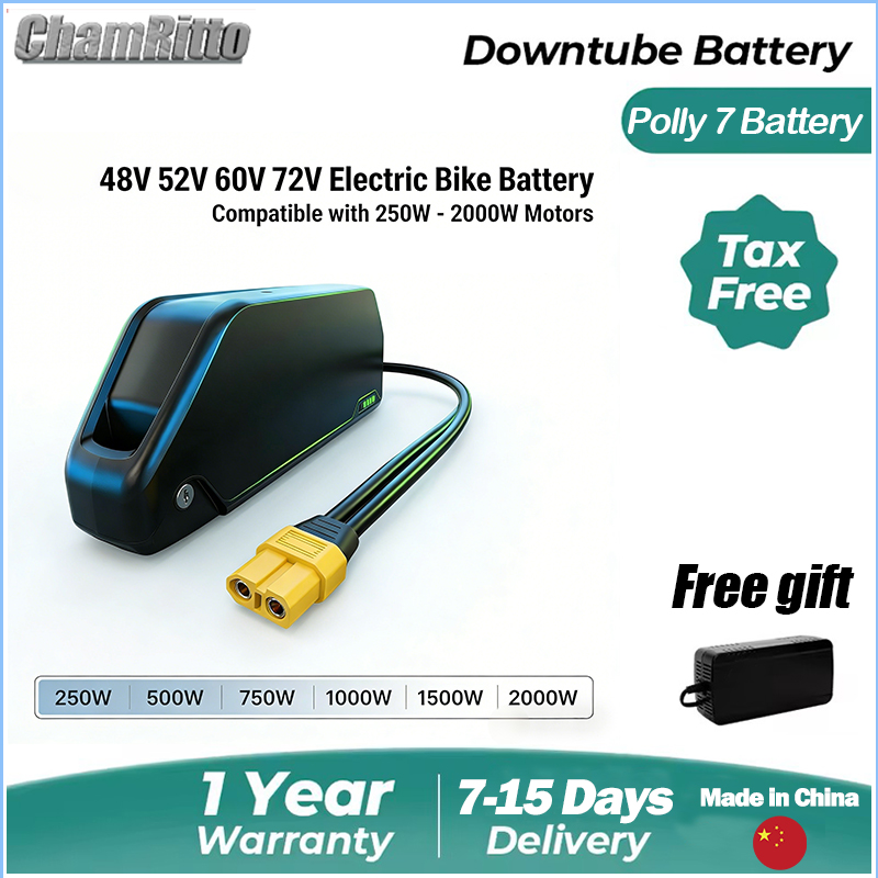 72V 50Ah 21700 Lithium Battery - แบตเตอรี่จักรยานไฟฟ้า 72V 60V 2000w ยี่ห้อ Cham