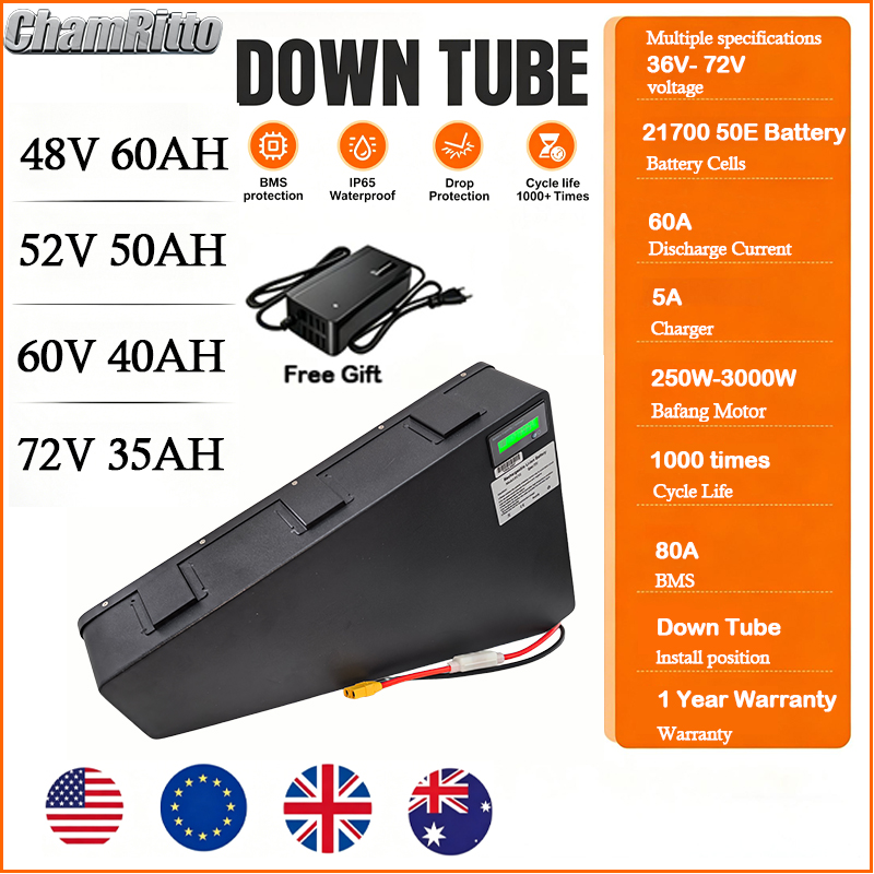 จักรยานไฟฟ้า 60v 72v 3000w แบต - 72V 50Ah 21700 Lithium Battery บทวิจารณ์และราคา
