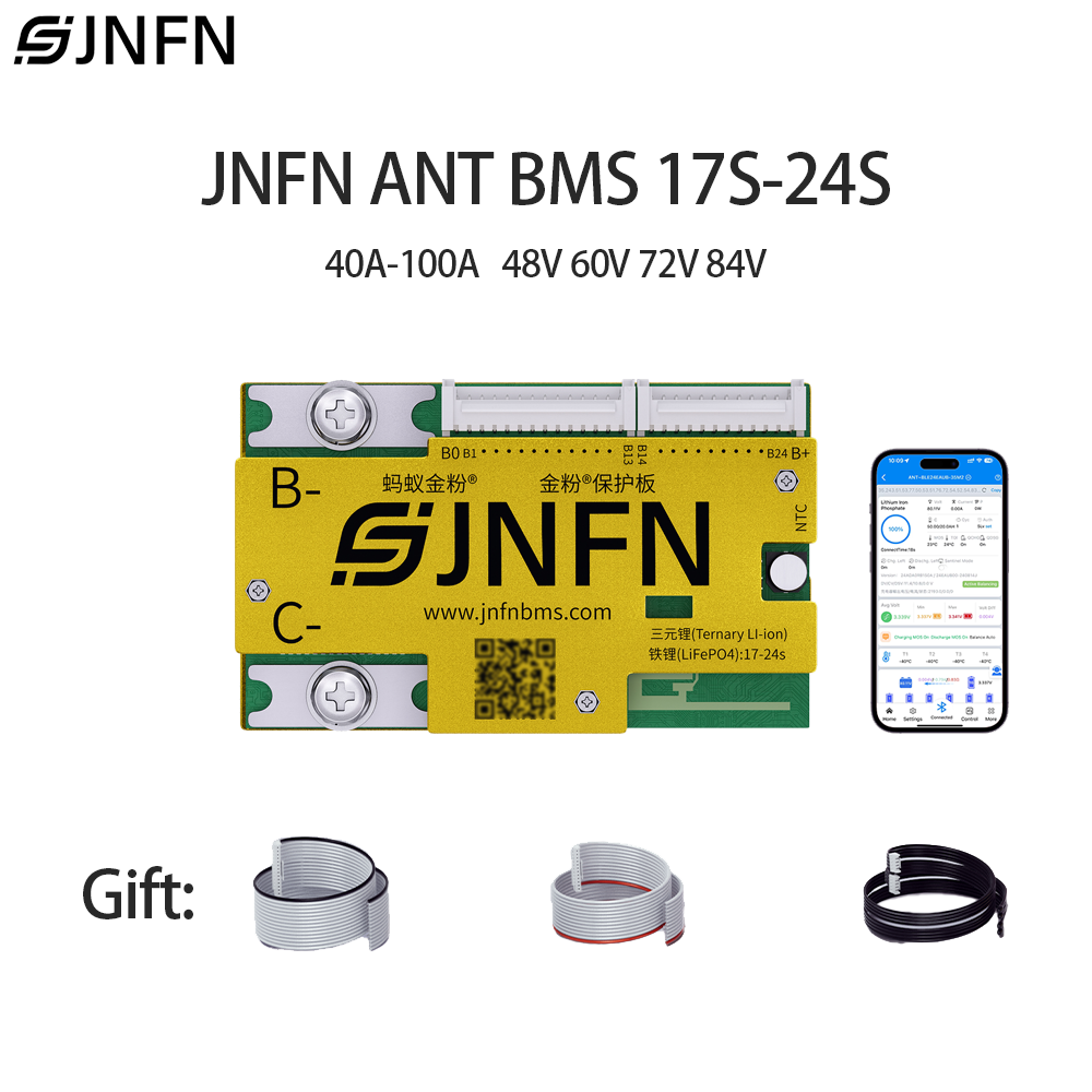 JNFN ANT Smart BMS 17-24S 60V  - 84V 50A Smart Bms Bluetooth บทวิจารณ์และราคา