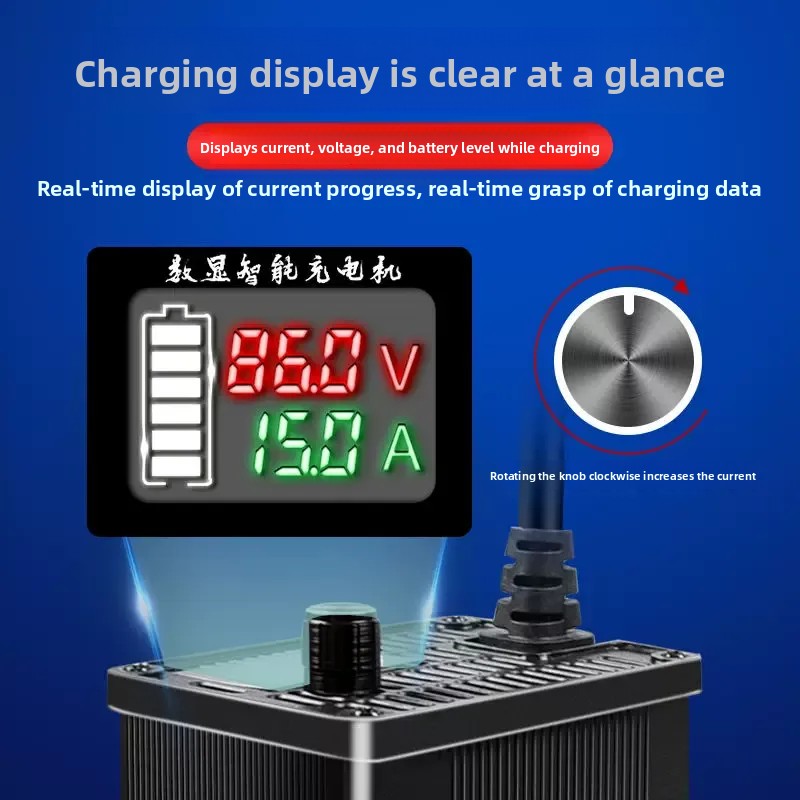 เครื่องชาร์จแบตเตอรี่ลิเธียมแบ - 72V 15A Fast Charger บทวิจารณ์และราคา