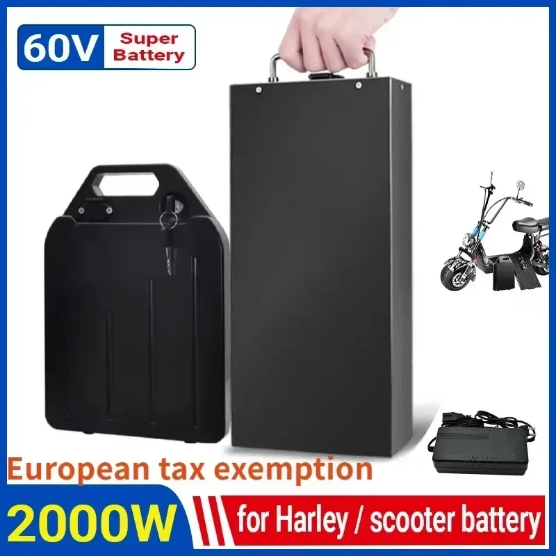 แบตเตอรี่ลิเธียมแบบถอดเปลี่ยนเ - 60V 50Ah Electric Scooter Battery บทวิจารณ์และราคา