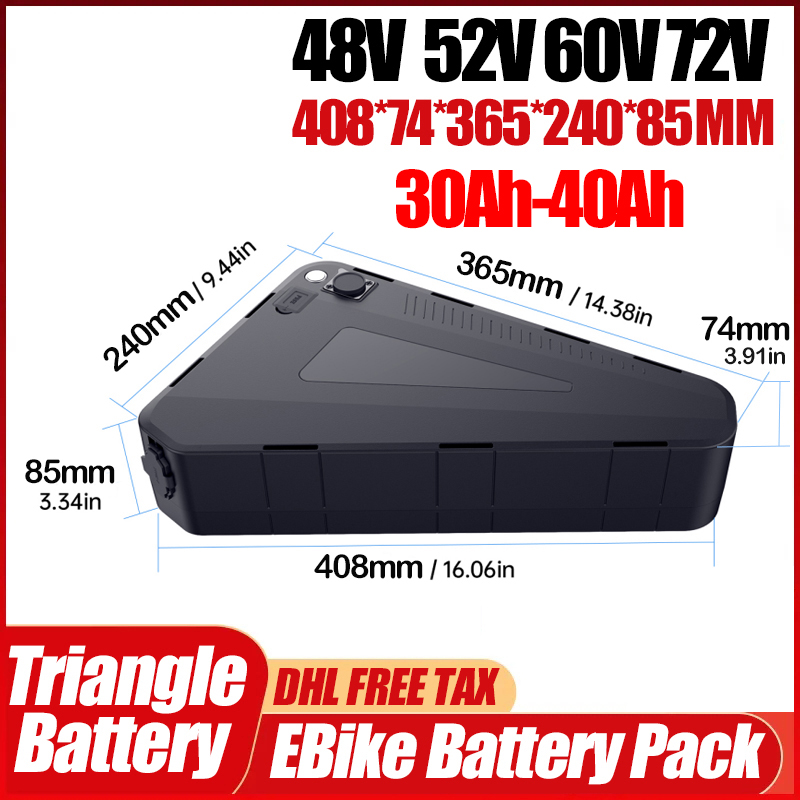 จักรยานไฟฟ้า 36v 48v 52v แบตเต - 72V 50Ah 21700 Lithium Battery บทวิจารณ์และราคา