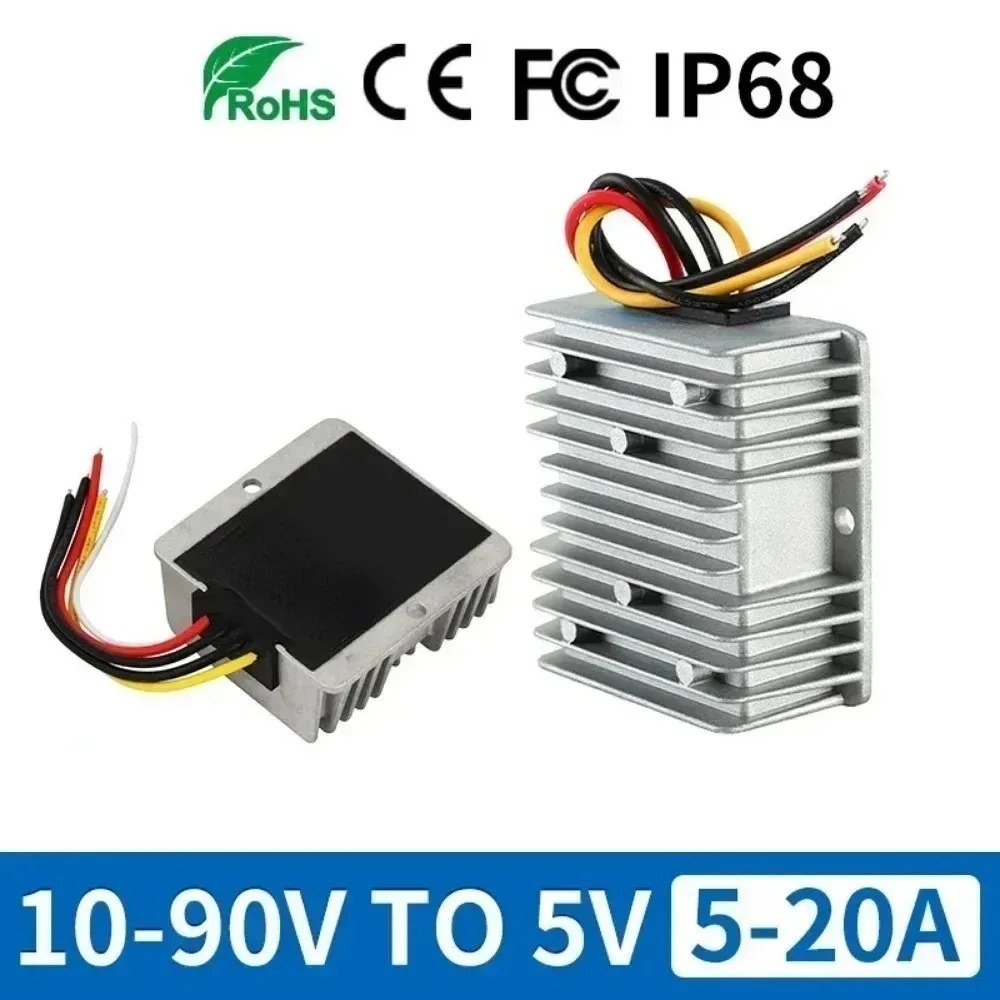 ตัวแปลงไฟ DC 10-90V เป็น 5V ตั - 72V 15A Fast Charger บทวิจารณ์และราคา