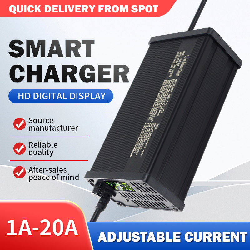 เครื่องชาร์จแบตเตอรี่ลิเธียมแบ - 72V 15A Fast Charger บทวิจารณ์และราคา