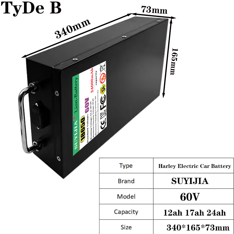 แบตเตอรี่ฮาร์เลย์ ซิตี้โคโค่ แ - 60V 50Ah Electric Scooter Battery บทวิจารณ์และราคา