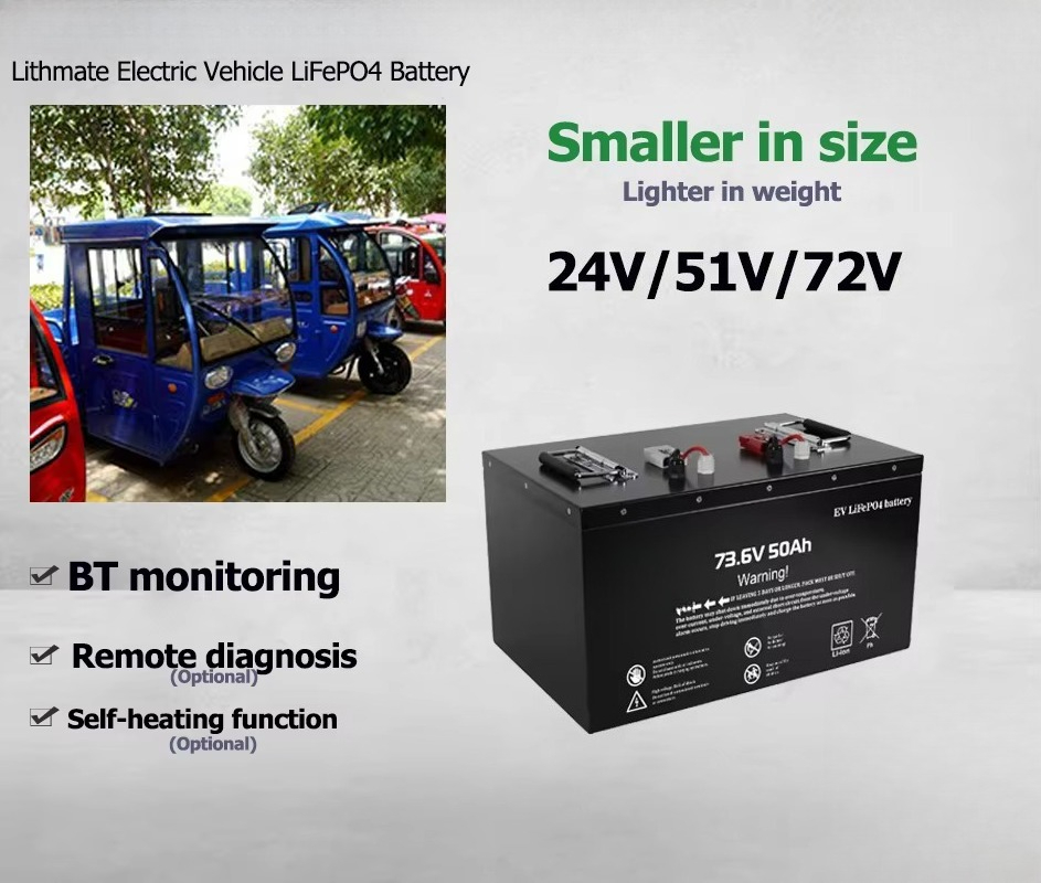 แบตเตอรี่ลิเธียม 48 โวลต์ ชุดแ - 72V 40Ah Lifepo4 Battery Pack บทวิจารณ์และราคา