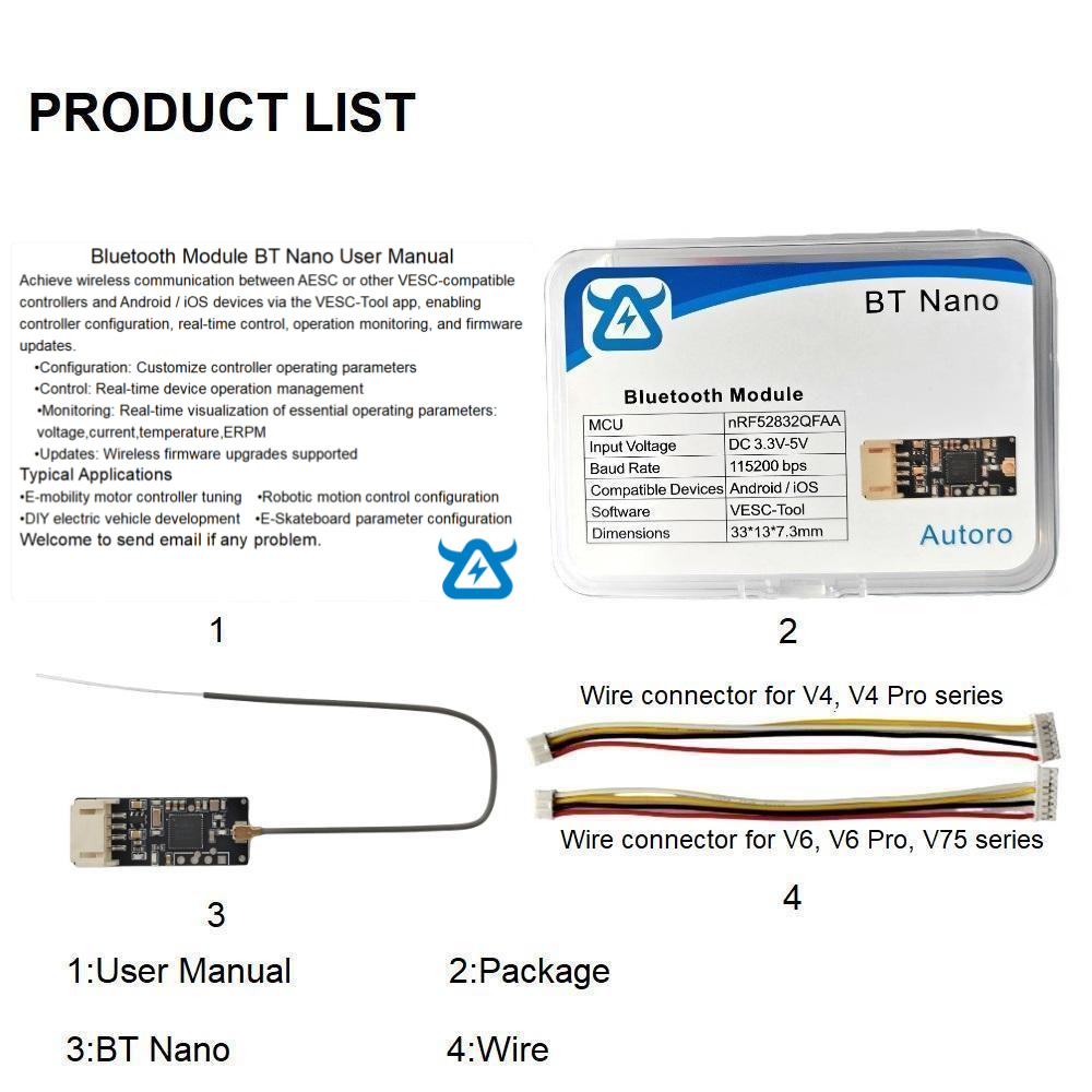 อะแดปเตอร์โมดูลบลูทูธไร้สาย Au - Vesc 75300 Controller บทวิจารณ์และราคา