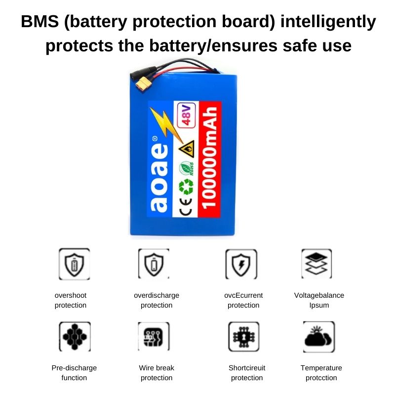 13S8P 48V 100ah แบตเตอรี่ลิเธี - 60V 50Ah Electric Scooter Battery บทวิจารณ์และราคา