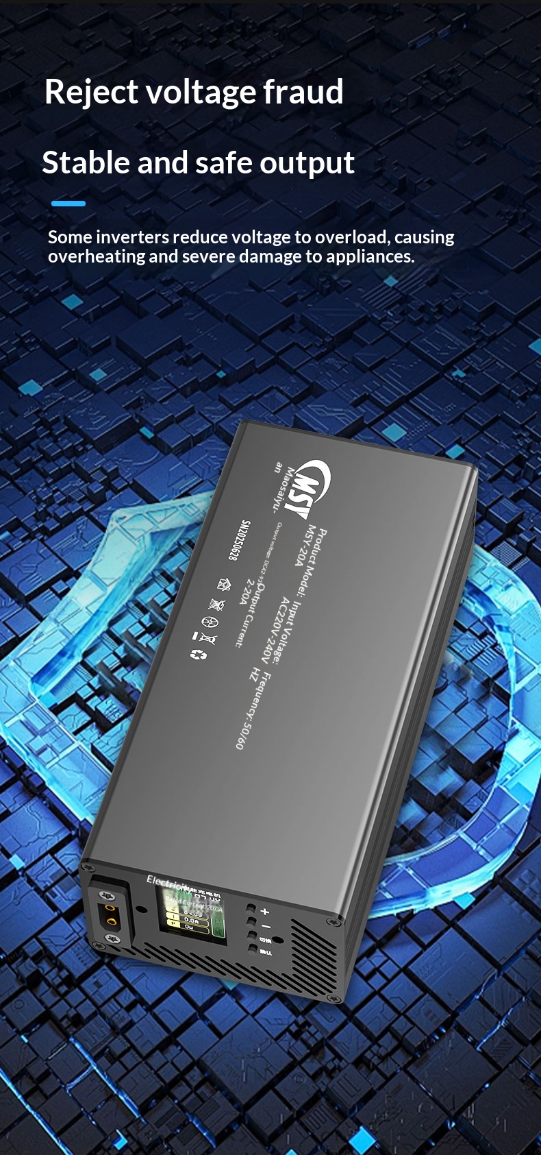 เครื่องชาร์จปรับได้ 10-93V 2-3 - 84V 20A Smart Charger บทวิจารณ์และราคา