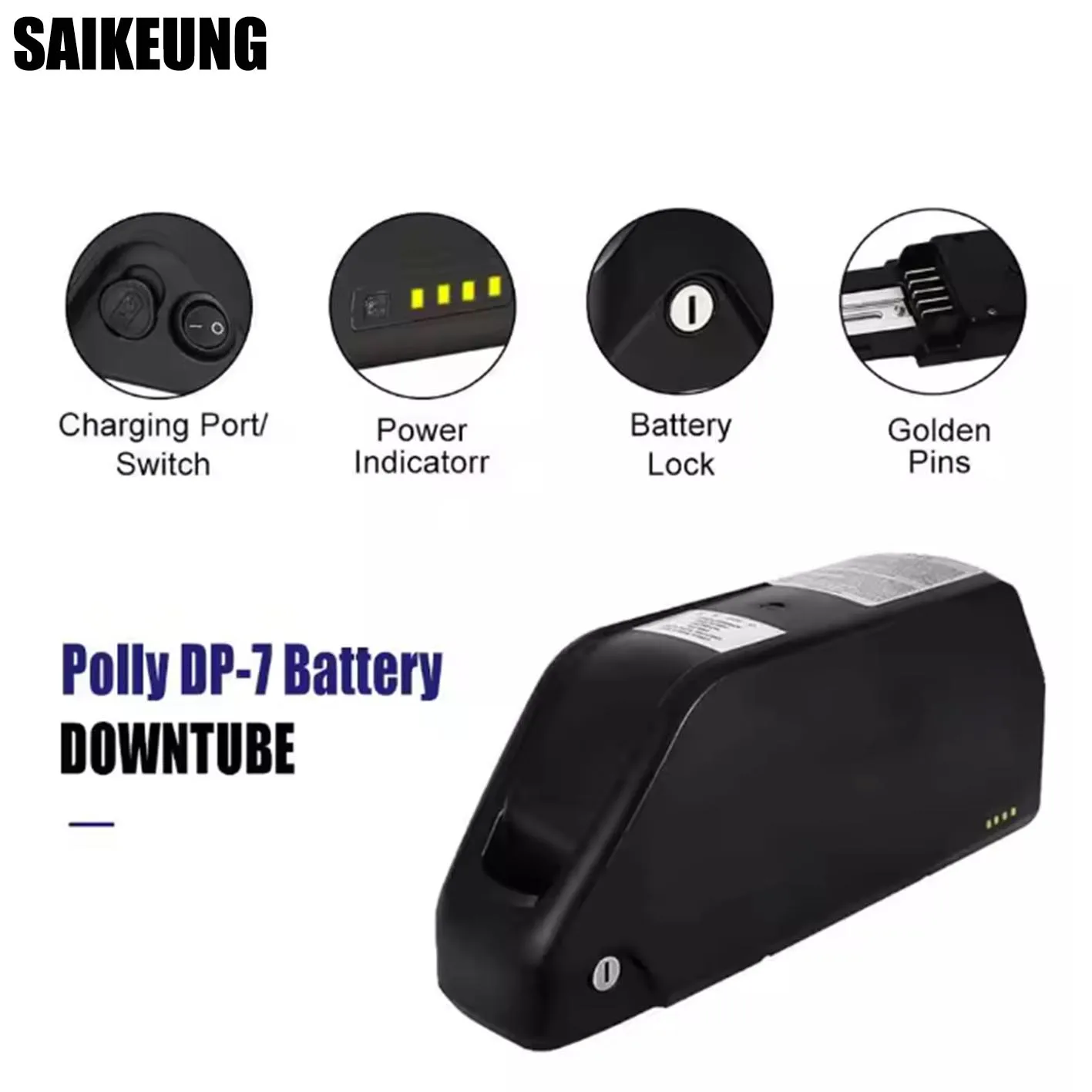 แบตเตอรี่จักรยานไฟฟ้า Downtube - 72V 50Ah 21700 Lithium Battery บทวิจารณ์และราคา