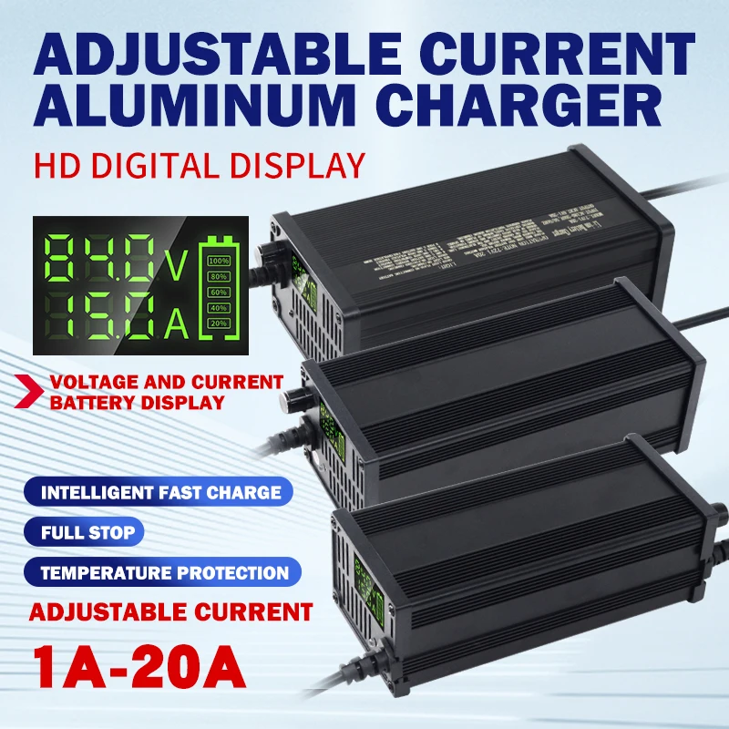 เครื่องชาร์จแบตเตอรี่ลิเธียมแบ - 72V 15A Fast Charger บทวิจารณ์และราคา
